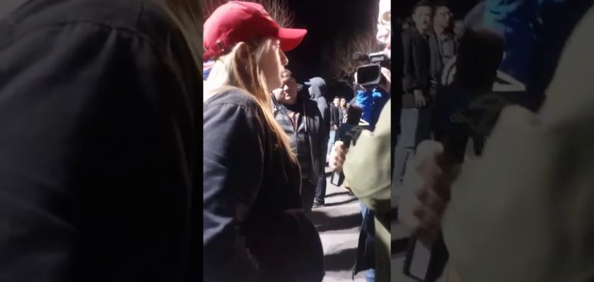 Female Trump Supporter Maced at UC Berkeley After Giving Interview About Non-Violent Protest