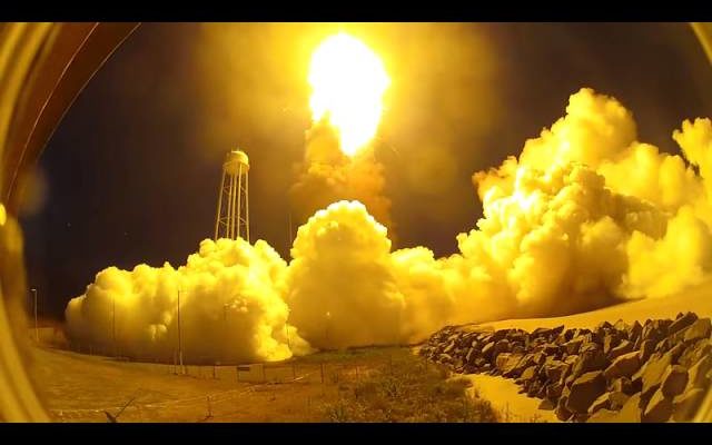 GoPro Hero Camera Captures Awesome Sight Of Antares Orb-3 Rocket Explosion