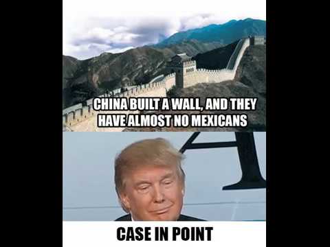Trump: "China Built a Wall"